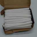 36 Pack White Taper Candles, 7-8 Hours Burn Time, Unscented and Smokeless, 4/5 x 10 Inch Dinner Candle Set for Household, Wedding, Party and Home Dcor Candlesticks