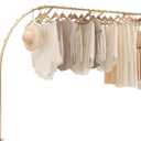 HIYOUGO Heavy Duty Clothing Rack for Boutiques - 200 lbs Capacity Metal Wall Mounted Display - Creative S Shape Design for Shirts and Garments - Ideal for Retail Stores and Commercial Use