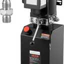 VEVOR Hydraulic Power Unit, 15 Quart Hydraulic Pump, AC 220V Single-Acting Dump Trailer Pump, 3200 PSI Max Relief Pressure, 1.7 GPM Flow Rate, Hydraulic Pump for Dump Trailer Car Lifting