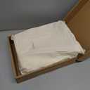 Double Stitch Cotton Tencel Duvet Cover Queen - Cooling Duvet Cover Set Queen Size, Crisp, Breathable & Smooth for Hot Sleepers, Luxury Hotel Collection Bedding Set, 90" x 90", Bright White