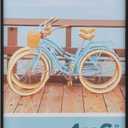 Snap - 4"x6" Black Front Loading - Narrow Wall Photo Frame - Perfect for Showcasing Memories in Style - Versatile and Durable Design for Home or Office Décor - Rectangular Wall Mount