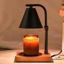 Candle Warmer Lamp with Timer for Women Candle Warmer Height Adjustable, House Warming Gifts New Home Decor, Wax Melt with 2 Bulbs 1-Black