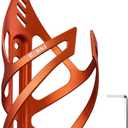Corki Cycles Bike Water Bottle Holder Aluminum Alloy, Universal Bike Water Bottle Cage for Road, Mountain and Gravel Bikes -1 Pack - Orange