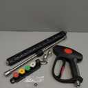 M MINGLE Replacement Pressure Washer Gun with Extension Wand, M22 15mm or M22 14mm Fitting, 5 Nozzle Tips, 40 Inch, 4000 PSI