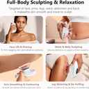 CXGRISE Body Sculpting Machine, 4 in 1 Cellulite Remover for Legs, Adjustable Cellulite Massage Tool, Home Use Cupping Therapy Tool for Belly, Waist, Arms, Legs and Face (Beige)