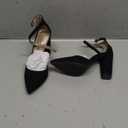 DREAM PAIRS Women's Coco High Heels Chunky Block Pumps Pointed Closed Toe Ankle Strap Dress Shoes, Size 7