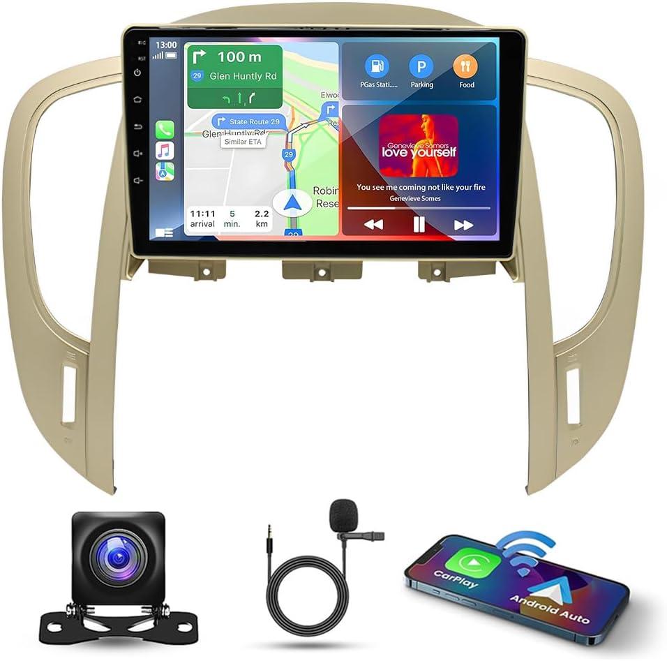 9 Inch Android 13 Car Stereo for Buick Lacrosse 2010-2013 IPS HD Touch Screen Double Din Car Radio Receiver w/Carplay & Android Auto GPS Navigation Bluetooth AHD FM AM SWC Backup Camera Mic, 2+32G