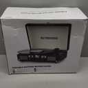 Vinyl Record Player Bluetooth Vintage Portable Suitcase Turntable with Built-in Speakers 3-Speed Belt-Driven Record Player Support RCA Output and Headphone Output