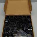 Light Clips for Govee Outdoor Lights H706, 90 PCS Mounting Brackets for Govee Pro Outdoor Lights, Install Firmly, Replace 3M Glue, for Govee Pro Permanent Outdoor Lights Extension (Black)