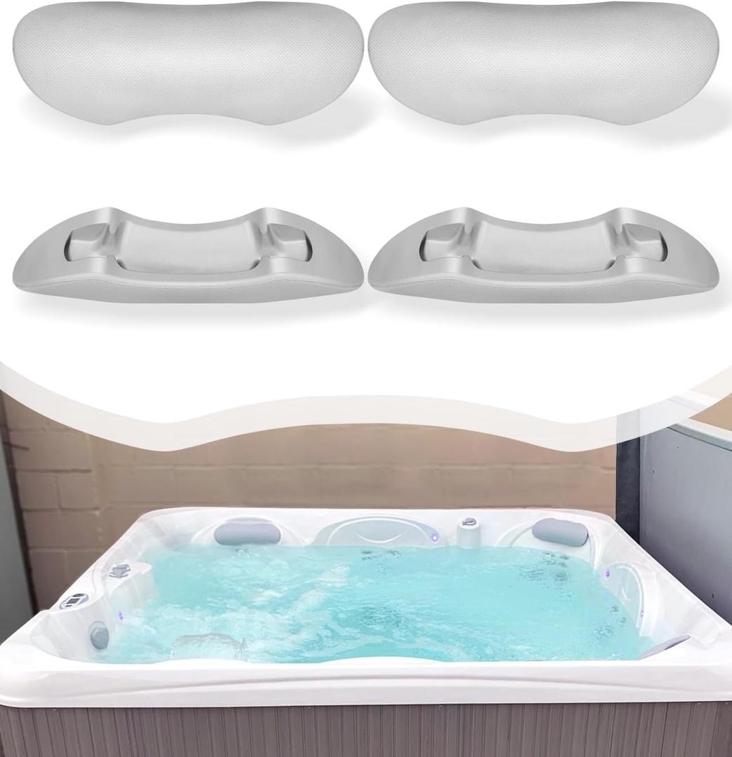 4PCS 77444 Hot Tub Head Rest Pillows Fits for Hot Spot Relay, Rhythm, SX, Tempo, TX (2015 to Current) Spa Model, Replacement for Hot Spring/Watkins/Hot Tub Spa Parts