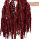 12 Pcs Dried Amaranthus Hanging Flowers Natural Artificial Amaranthus Dyed Flowers for Wedding Arch Bouquet Floral Garland Home Wall Decor (23 Inch,Red)