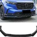 Gloss Black Front Bumper Lip Compatible with Honda CR-V CRV 2023-2026, Air Dam Chin Splitter Diffuser Spoiler Wing Protector Body Kit