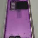 JSAUX Transparent Back Plate for Steam Deck, DIY Clear Edition Replacement Shell Case Compatible with Steam Deck, Buttons with Three Different Heights and Feel - PC0106 [Purple]