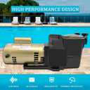 W3SP2610X15 Replacement Swimming Pool Pump 1.5 HP 115/230 V Single Speed Compatible with Hayward SP2610X15 High Efficiency Super Pool Pump for Spa and In-Ground Pool