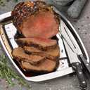 2 x Carving Knife and Fork Set, Carving Set for Chicken Meat Turkey Carving Knife and Fork Set, BBQ Knife Set