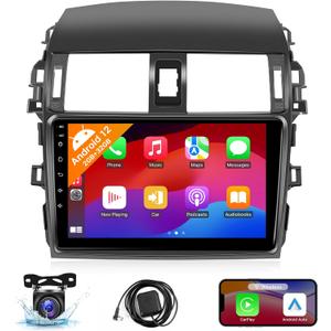 Naifay Android Car Radio for Toyota Corolla 2009 2010 2011 2012 2013 with Wireless Carplay Android Auto, 2+32G 9 inch Touch Screen for Corolla Stereo Bluetooth Car Audio Receivers In Dash GPS WiFi SWC
