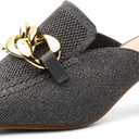 NEWBELLA Women's Pointed Toe Heeled Mules 6