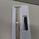 STIROLL Slim Metal Band Compatible with Apple Watch 41mm 40mm 38mm 42mm(Series 11 10) Women, Stylish Thin Stainless Steel Chain Straps for iWatch Bands Series 9 8 7 6 5 4 3 2 1 SE, Silver Gold