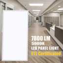 2x4 LED Flat Panel Light Drop Ceiling Light Fixture,7800LM Super Bright 5000K Daylight,0-10V Dimmable,ETL Listed,2x4 LED Recessed Drop Ceiling Troffer Light for Office Shop Commercial Lighting 4 Pack