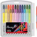 BIC Intensity Assorted Colors Fashion Permanent Markers, Fine Point, 36-Count Pack of Color Markers With Non-Slip Grip for Comfort and Control