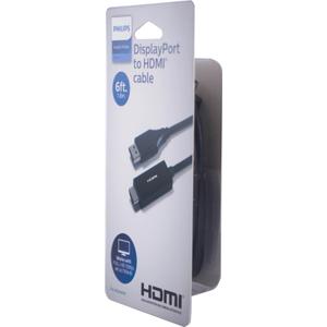 Philips DisplayPort To HDMI Cable, 6 Feet