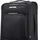Samsonite Solyte DLX Softside Expandable Luggage with Spinner Wheels, Midnight Black, Carry-On 20-Inch