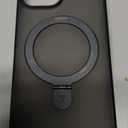 TORRAS Magnetic for iPhone 16 Case with Stand, Built-in Stand Compatible with MagSafe, 3X Military-Grade Protection, Translucent Slim Phone Case for iPhone 16 6.1'', Matte Black