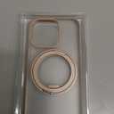 TORRAS 360 Magnetic Stand for iPhone 16 Pro Case, Ostand 3.0 [Fit for MagSafe] [4X Mil-Grade Shockproof] Rotatable Kickstand Cover, Camera Control Button, Translucent Desert Titanium, O3 Fitness