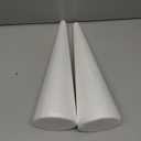 Crafjie Foam Cones for DIY Arts and Crafts (4.65 x 15.7 in, 2 Pack), White Polystyrene Christmas Tree Foam Cones Craft Supplies, for DIY Home Craft Project, Christmas Tree, Table Centerpiece