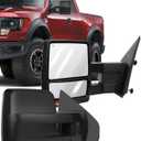ECCPP Side Mirrors Replacement Fit 2004 2005 2006 for Ford Truck Driver Passenger Side Mirror Power Heated Turn Signal Light Towing Mirrors Pair