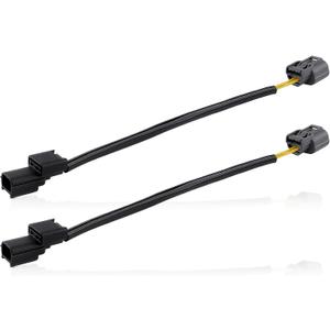 LED DRL Adapter Harness Connector Compatible with Honda Accord 4cyl 2013-2015 with High Beam Headlight Swap DRL to Parking Light Connector Pigtail 2Pcs Replace 7282-2090-30