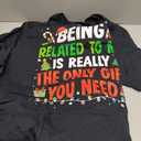 Being Related to Me Funny Christmas Family Xmas Pajamas T-Shirt