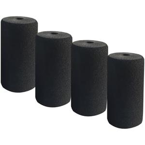 Foot Foam Pads Rollers Replacement,Replacement foam pads,Machine tube leg foam roller pad replacement,Roller Pad for Leg Extension for Weight Bench,Inversion Table and gym exercise equipments, 4 Pieces