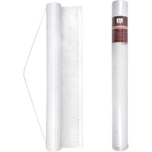 White Wedding Aisle Runner - Professional-Grade Nylon, Includes Tape Double-Sided Adhesive - Disposable Scroll Pattern Runner Great for Indoor or Outdoor Weddings, Prom, Parties (White (3x50 Ft))