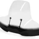 HECASA ATV Windshield Compatible with Polaris Arctic Cat Honda Yamaha Can-Am Kawasaki Harley Motorcycle Windscreen W/Hand-Guard