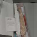 Astercook Knife Set, 13 Pieces Kitchen Knives Set with Healthy Anti-Rust Coating, Dishwasher Safe, Stainless Steel Chef Knife Sets with 6 Blade Guards, Perfect Holiday Gifts for Kitchen (Large, Cream)