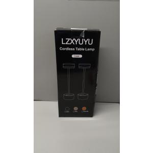 2 Pack Cordless Table Lamp Rechargeable, Touch Desk Lamp - 5000mAh Battery, 3 Color Dimmable Led Light, Small Portable Aluminum Light for Outdoor/Patio/Dining/Tabletop/Bar/Office, Home Decor