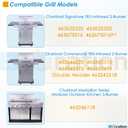 17" Grill Emitter for Charbroil TRU Infrared 463644220 463632320 463642316 463675016 463644220 G362-2100-W1, 17 inch Replacement Parts Grill Emitter for Charbroil 463245518 463675016P1