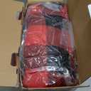 Homemate Electric Blanket Heated Throw - 50x60 Ultra Soft Cozy Flannel Heating Blanket with 10 Fast Heat Levels 8 Hours Auto Off Over-Heated Protection ETL Certification Keep Warm in Home Office (Red-black)