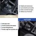 Daeiclru Gear Shift Panel Cover Trim Compatible with Toyota Tacoma 2024 2025, Gear Shifter Console Anti-Scratch Panel Decorative Sticker Trim Frame Interior Accessories (Glossy Black)