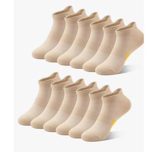 8 Pairs Ankle Socks for Women, Athletic Running Socks Cotton Low Cut Tennis Sports Tab Socks Size 6-11