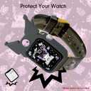 Sonix x Sanrio Apple Watch Cover | Bumper Case for Apple Watch | Protective Silicone Cover | Fits 38mm/40mm/41mm | Kuromi - Black