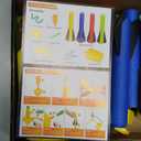 Rocket Launcher Power Air Toy Set with 10 Multi-Color Foam Rockets Launch Pad, Outdoor Activity Game