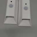 EZVALO Motion Sensor Wall Lights, 4000mAh Rechargeable Battery Operated Wall Sconces Set of 2, 3 Color Temps, Dimmable, Wireless Magnetic Night Light with Remote, Timer, for Stair, Hallway, Bathroom (White)