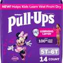 PullUps Boys' Potty Training Pants, Size 5T 6T Training Underwear (46+ lbs), 14 Count