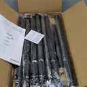 SINGAYE 6 Shelves Bathroom Organizers and Storage Shelf Wire Closet Metal Pantry Kitchen Small Garage Shelving Unit Laundry Room Organization Home Tall Rack Balck 10" D x 16" W x 60H (Black)