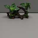 Fish Tank Decorations Artifical Driftwood Cave Aquarium Decor Ornaments Silk Aquarium Plants for Betta Fish Tank Accessories