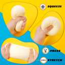 4Pack Dumpling Fidget Toy, Dumpling Stress Ball, Steamed Stuffed Bun, Squishies Stress Relief Decompression Toy for Halloween Project, Tricking People, Kid Playing