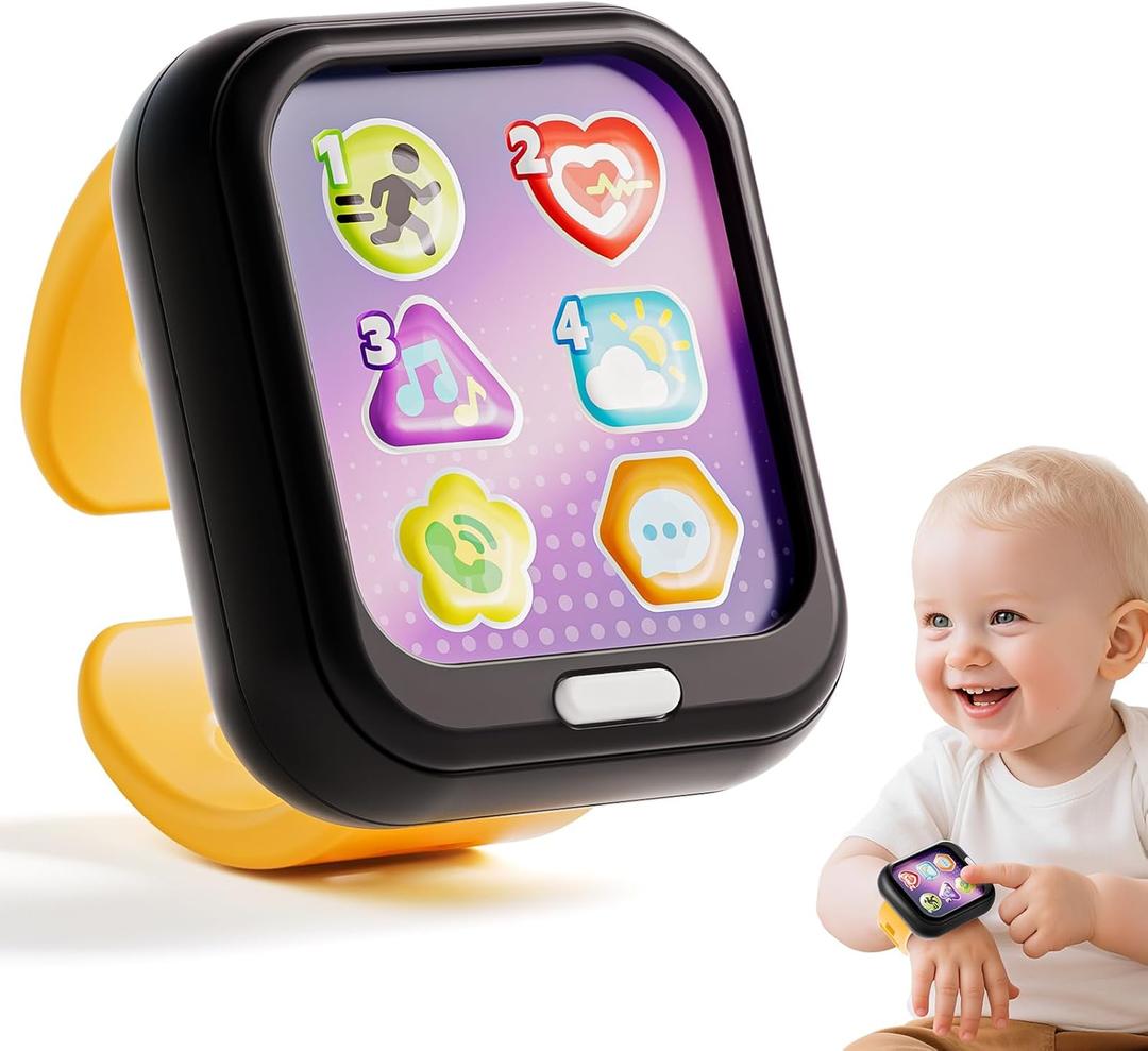 HOLA Toys for 1 Year Old Boys & Girls, 7 Functions Baby Musical Toy Watch, Learning & Travel Baby Toys 6-12-18 Months, Birthday Gift for Boys & Girls Christmas Stocking Stuffers