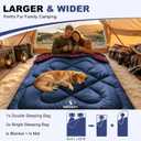 Cotton Flannel Double Sleeping Bag for Adults & Couples ﻿, X-Large